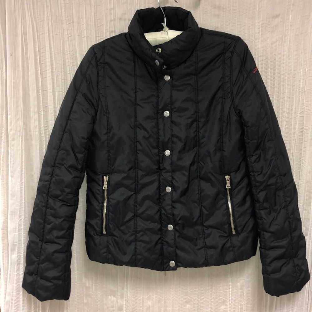 Guess Jeans M Ladies Black Quilted Puffer Jacket
